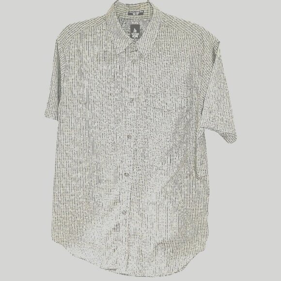 Volcom Stone Mens Large Short Sleeve Button-Up Shirt In Green Plaid 69% Polyeste - Picture 1 of 7